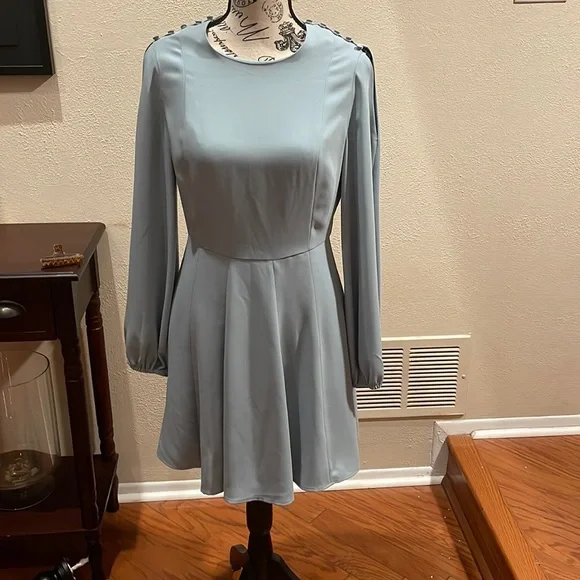 green emerald velvet dress Subdued Tie Dye Trapeze Dress w/ Sleeves UDS48-2402 Light Purple / One Size Fits Most main image 0